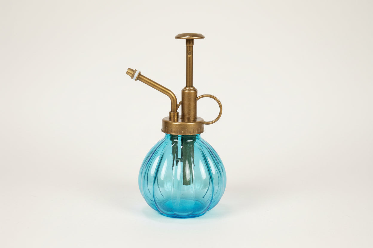 Elevate plant care with jewel-colored glass misters. Ultra-fine misting for houseplants, aroids, orchids, terrariums, and tropicals.