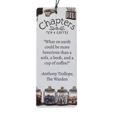 Hand-illustrated "Bookish Café Retreat" bookmark on premium textured paper. Perfect for cozy reading moments with a warm drink and your favorite book
