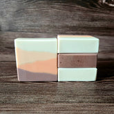 Bourbon Pumpkin Spice Soap—shea butter, oatmeal, pumpkin spice, vanilla and bourbon. Hydrating, handcrafted, and detergent-free for all skin types.