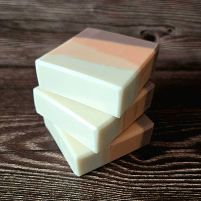 Bourbon Pumpkin Spice Soap—shea butter, oatmeal, pumpkin spice, vanilla and bourbon. Hydrating, handcrafted, and detergent-free for all skin types.