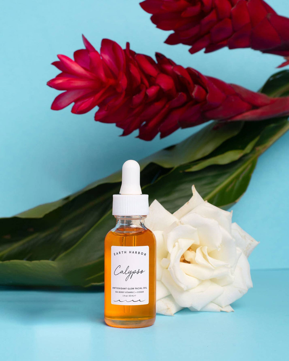 Calypso Antioxidant Glow Oil hydrates, brightens, and renews skin with Sea Vitamin C + CoQ10. Perfect for dry, dull, or sensitive skin. Vegan, clean, and sustainable.