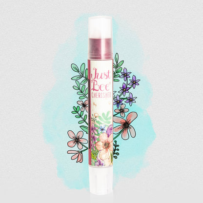 Just Bee Dark Collection Lip Shimmers in Compelling, Elegant &amp; Cherished. Organic, cruelty-free, mineral-based beauty with nourishing beeswax &amp; botanicals.