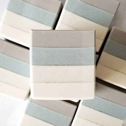 Coastal Fog Oatmeal Soap—lavender, Earl Grey, honey &amp;amp; amber blend. Gently exfoliating, sulfate-free, and inspired by San Francisco’s misty mornings.