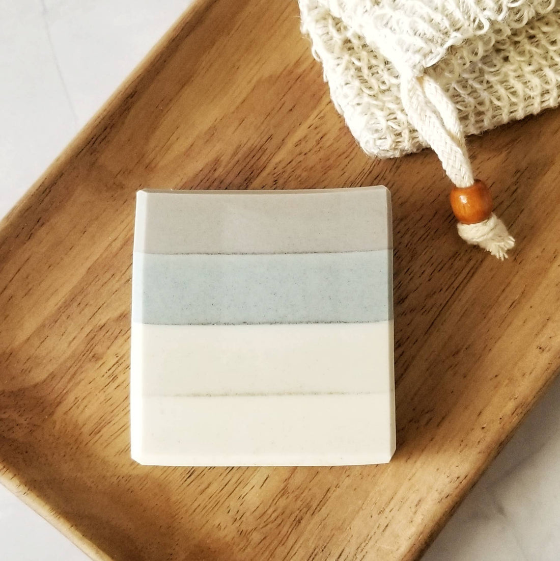 Coastal Fog Oatmeal Soap—lavender, Earl Grey, honey &amp;amp; amber blend. Gently exfoliating, sulfate-free, and inspired by San Francisco’s misty mornings.