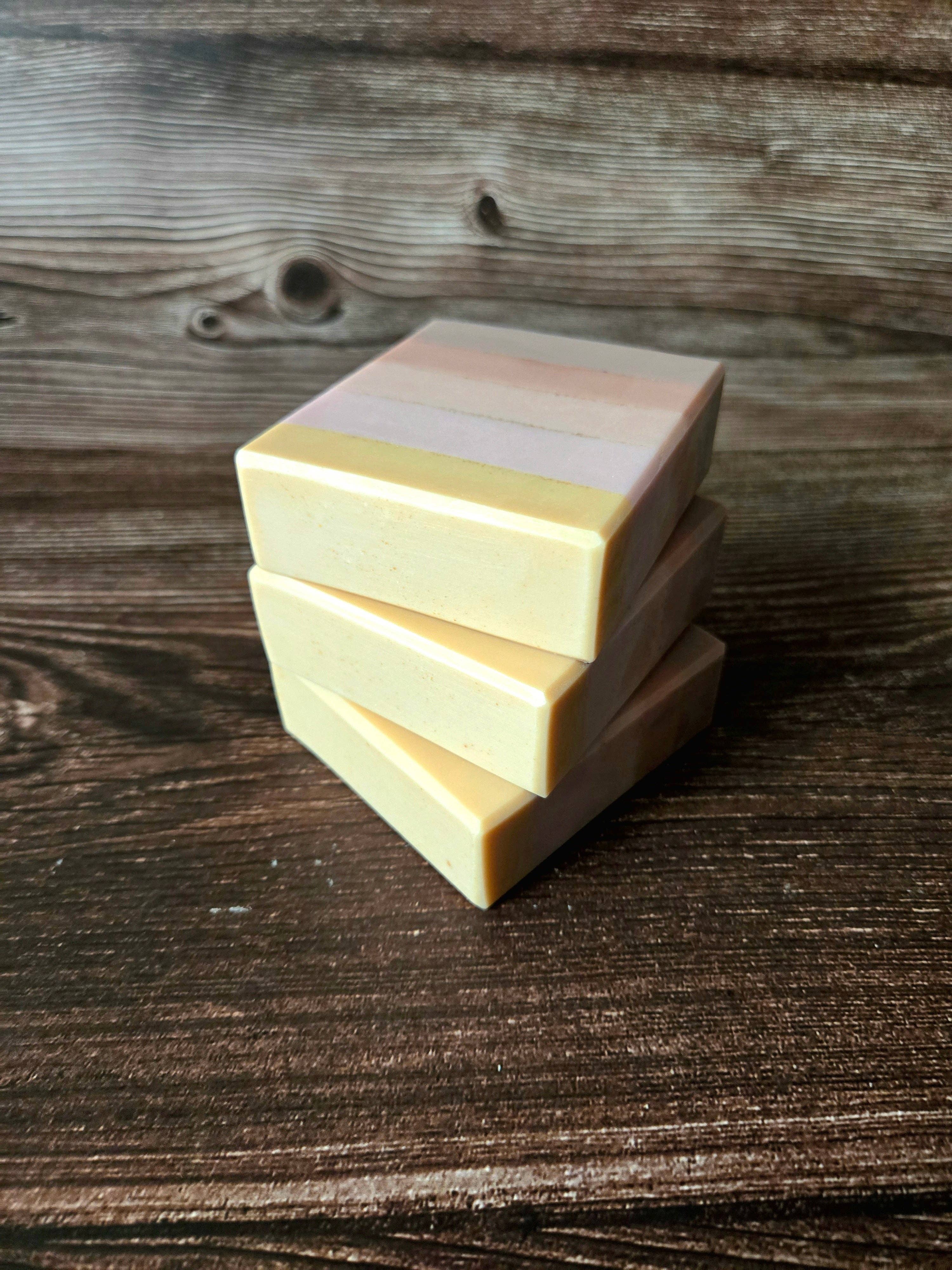 Coconut Dreams Soap—oatmeal &amp; glycerin bar with coconut, vanilla, jasmine &amp;amp; sandalwood. Moisturizing, phthalate-free, and handcrafted for all skin types.