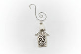 Vintage silverware angel bell with soft chime—handcrafted ornament symbolizing “an angel gets its wings,” perfect for gifts, décor, and meaningful keepsakes.