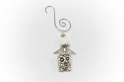 Vintage silverware angel bell with soft chime—handcrafted ornament symbolizing “an angel gets its wings,” perfect for gifts, décor, and meaningful keepsakes.