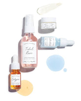 Luminous mini skincare set by Earth Harbor Naturals for deep hydration and repair. Perfect discovery kit for mixable, glow-boosting rituals for all skin types.