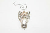 Vintage silverware angel bell with soft chime—handcrafted ornament symbolizing “an angel gets its wings,” perfect for gifts, décor, and meaningful keepsakes.