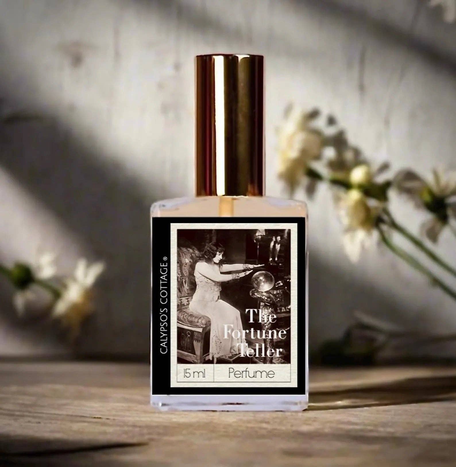 The Fortune Teller Perfume—red wine, spiced rum, mahogany, wilted flowers &amp; incense. A dark, sensual, mystical scent handcrafted for intrigue and allure.