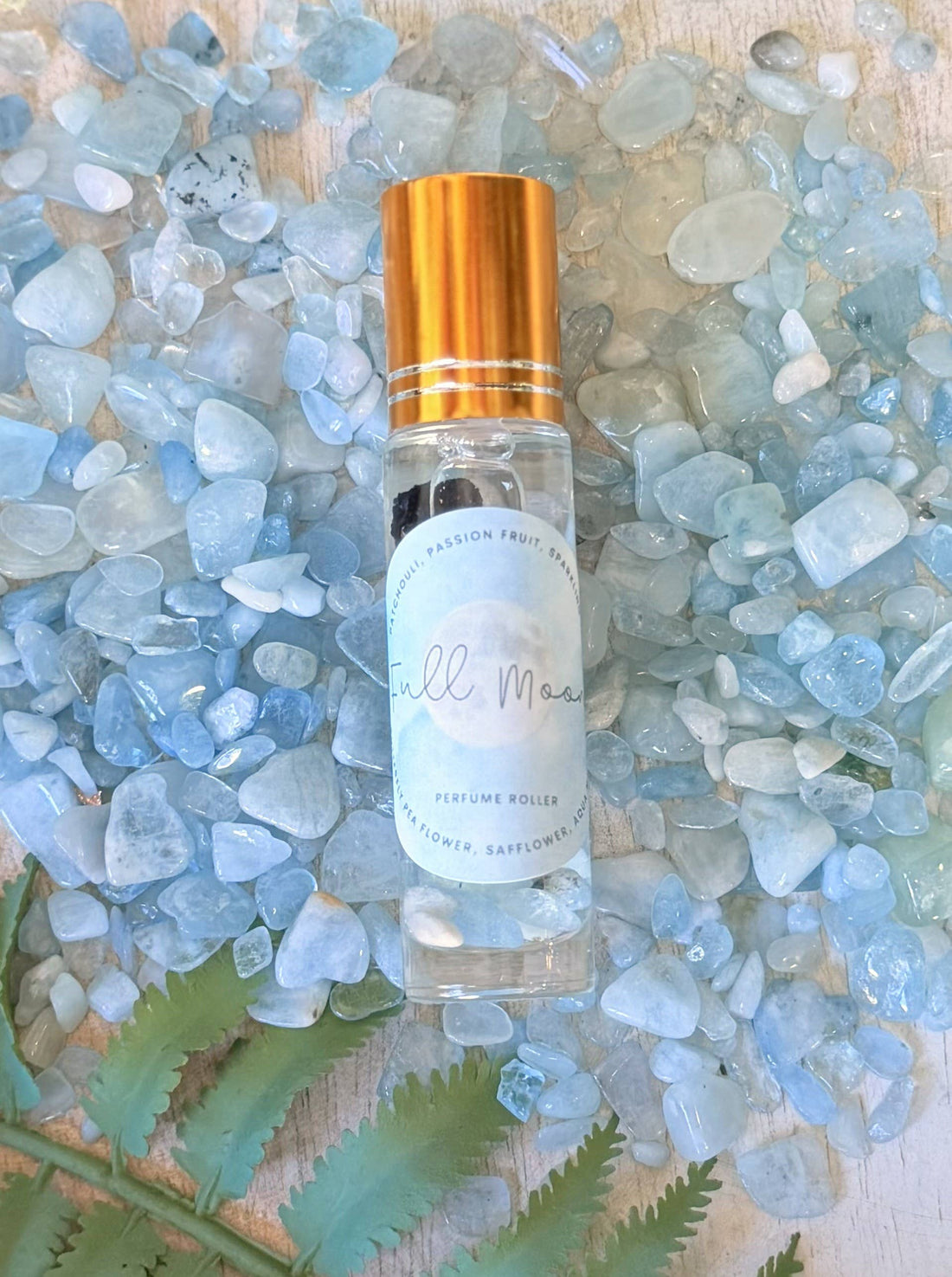 Full Moon Perfume Roller by Sage &amp; Stone Apothecary offers a subtle, long-lasting botanical scent for evening rituals, everyday grounding, and moments of renewal