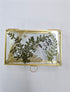 Elegant 6”x4” glass and metal display box with pressed flowers for jewelry, botanicals, and keepsakes. Perfect for showcasing small treasures in a modern, timeless style.