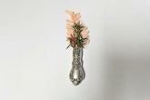Antique silverware magnetic bud vase that sticks to fridges and metal surfaces. Holds water, one-of-a-kind vintage gift decor.