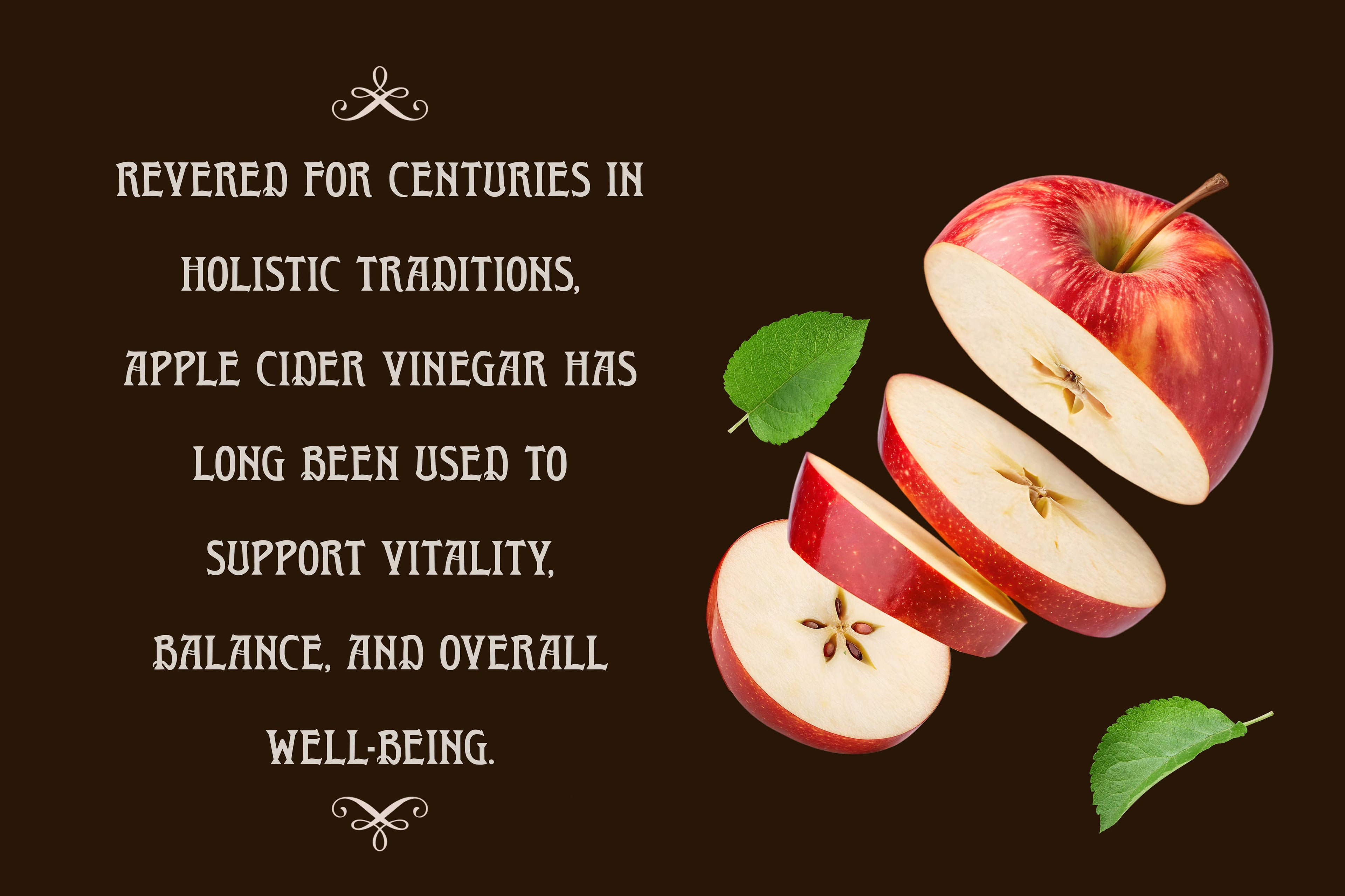 Apple Cider Vinegar Gummies with a delicious apple flavor to support balance, vitality, and daily wellness—vegan, gluten-free, and third-party tested.