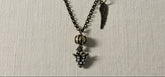 Steampunk pendants with gears, chains, tags, beads, and airship-inspired designs. Handcrafted, unique mixed-media necklaces perfect for cosplay, gifting, and fans of steampunk