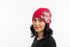 Hot pink hand-felted angora hat with sculptural ruffle detail. Cozy, lightweight, and one of a kind. Made with angora blend. Hand wash only.