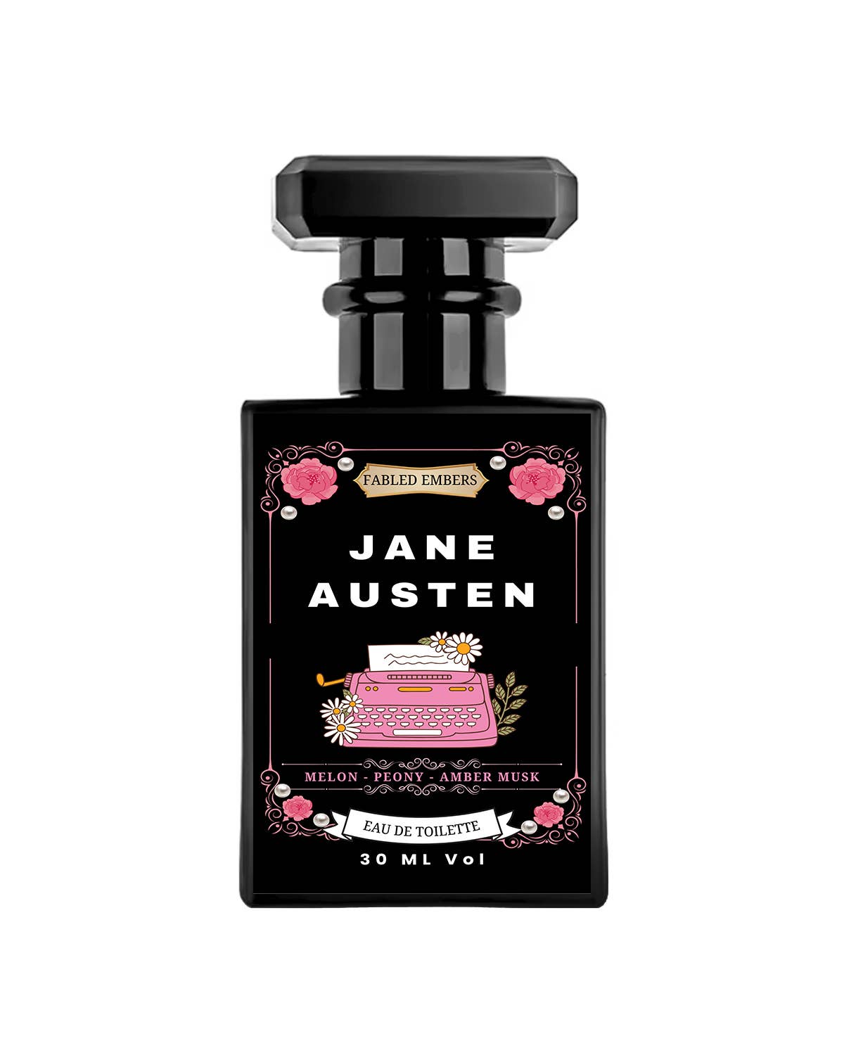 Jane Austen Perfume—lush melon, lemon, lily of the valley, peony &amp; oakmoss. A classic, feminine floral fragrance perfect for book lovers and romantic souls.