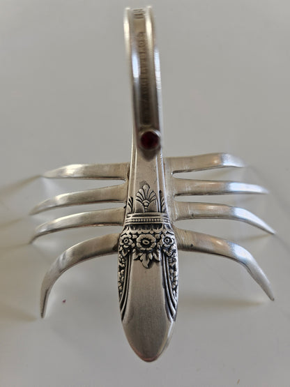 Handcrafted from vintage silverware, these salvaged scorpion and turtle sculptures bring charm, symbolism, and eco-friendly artistry to any space