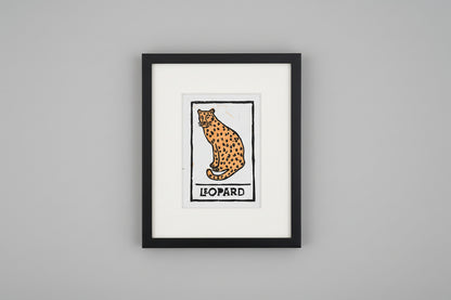 La Lotería — Handcrafted Block Print Series by Ryan Doran blends folklore, jungle symbolism, and bold street-art energy in hand-carved botanical prints.