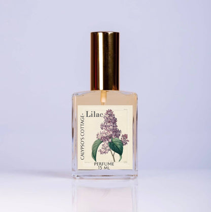 Romantic Lilac Perfume Oil with notes of neroli, lilac, gardenia, and musk. A clean, vegan fragrance handcrafted with organic jojoba and almond oils.