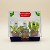 Little Pot of Horrors carnivorous plant collection featuring Venus Flytraps, Nepenthes & Pitcher Plants. Unique living bug catchers for plant lovers