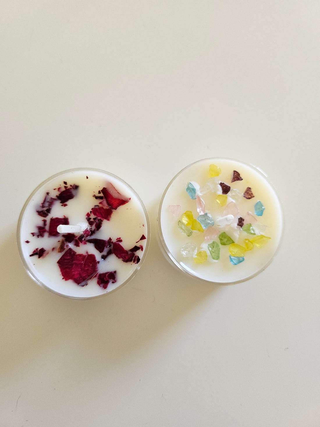 Fairy Tea Candles – Handcrafted tea lights with botanical accents and enchanting scents. Perfect for relaxation, décor, and gifting.