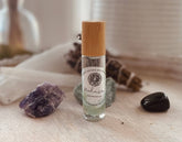 Unleash your inner goddess with Medusa Perfume Roller—jasmine, saffron, and cedarwood infused with aventurine and sea shells for oceanic allure.