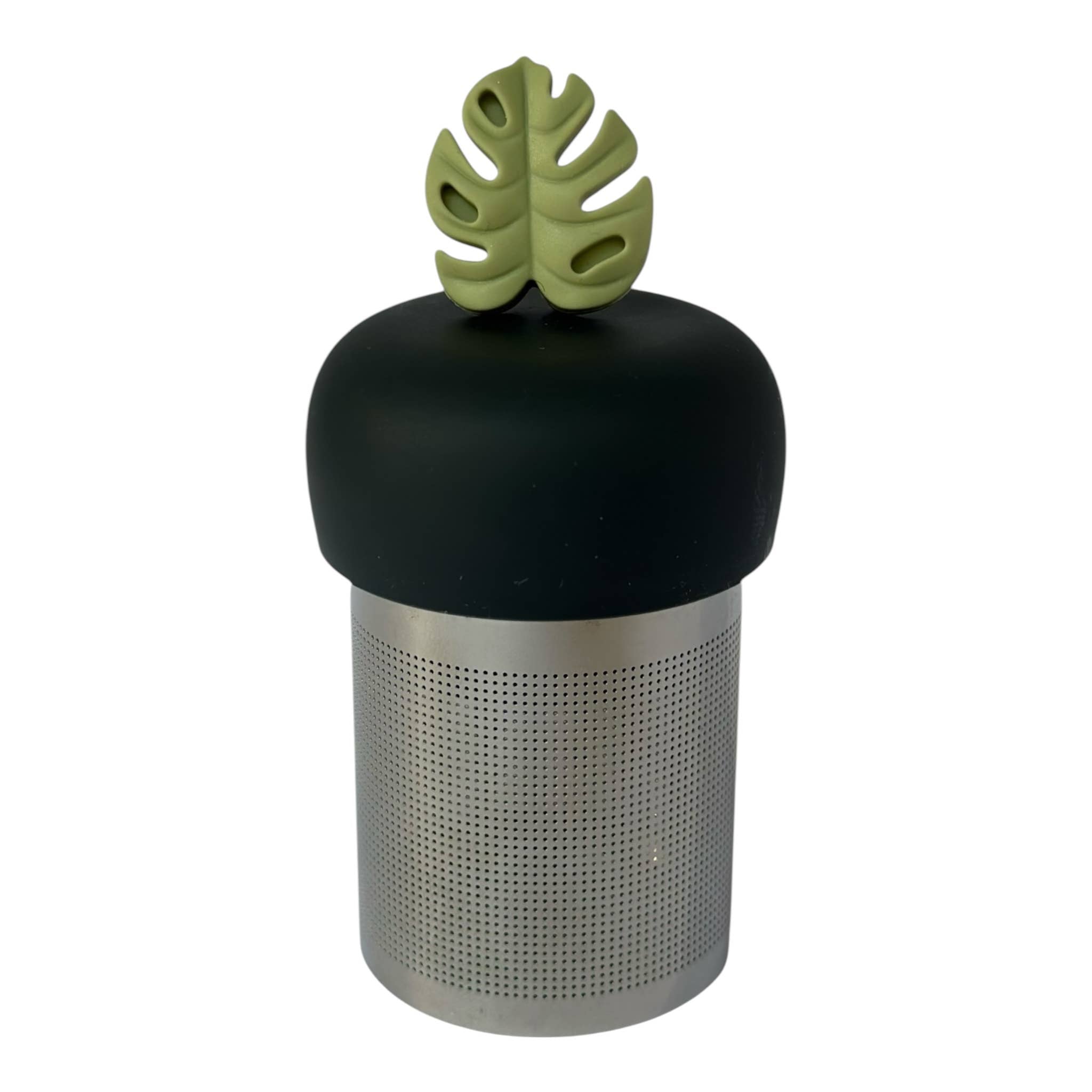 Monstera Leaf Tea Steeper makes loose-leaf tea easy and stylish. Reusable, portable, and dishwasher-safe with stainless mesh for clean, debris-free sipping.