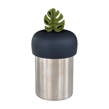 Monstera Leaf Tea Steeper makes loose-leaf tea easy and stylish. Reusable, portable, and dishwasher-safe with stainless mesh for clean, debris-free sipping.