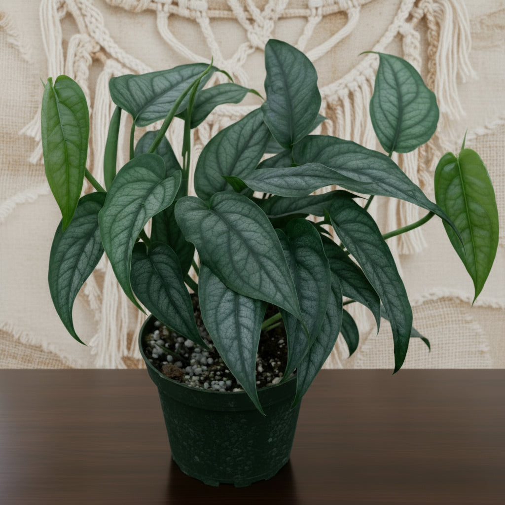 Monstera siltepecana is a rare tropical climber with striking silver-green leaves. Easy care, stunning as it matures, and a must-have for plant collectors.