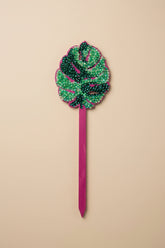 Bedazzled Monstera wooden plant stakes, hand-painted with sparkling details. Choose Monstera, Albo, Aurea or Thai Constellation for unique plant décor.