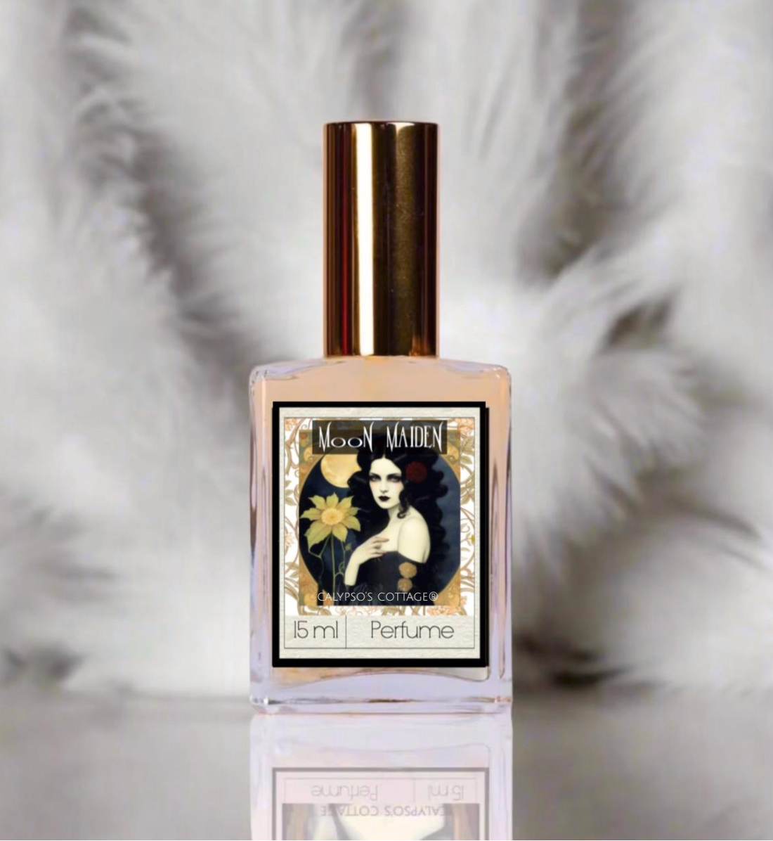 Moon Maiden Perfume Oil blends peach glaze, mysterious night florals and pale woods in a sensual roll-on fragrance that&