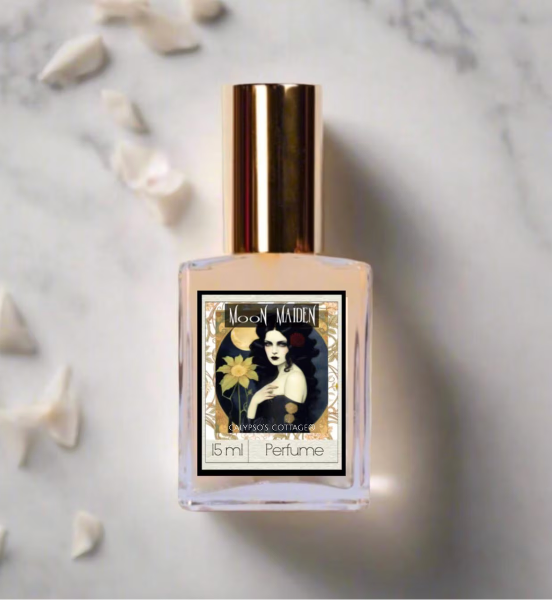 Moon Maiden Perfume Oil blends peach glaze, mysterious night florals and pale woods in a sensual roll-on fragrance that&