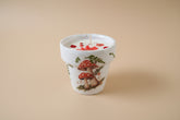 Mother’s Day gift set with live plant, floral terra cotta pot, soy coconut candle, and pressed flower card