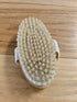 Natural dry brushing body brush with boar bristles & massage nodes. Exfoliates, boosts circulation, supports lymphatic drainage & glowing skin.