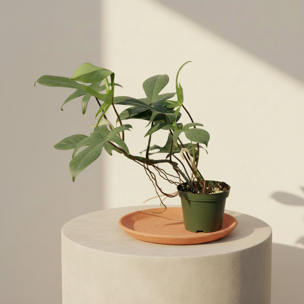 Philodendron Florida 4" plant with sculptural, lobed leaves and easy tropical care. A collector-favorite climbing aroid perfect for bright, stylish indoor spaces.