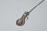 Handmade silver cat pendant necklaces from vintage silverware. Elegant, whimsical, and adjustable on a satin cord. Sustainably crafted and one-of-a-kind.