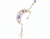 Celestial and delicate, the Golden Moon Floral Suncatcher captures the quiet magic of sunlight and nature in one luminous piece. 