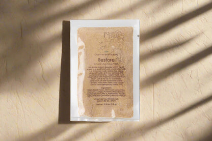 Single-use clay face masks handmade in small batches. Plant-based, skin-nourishing formulas with clean ingredients for glowing, balanced, radiant skin.