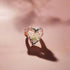 Adjustable 18K gold-plated handmade floral ring made of stainless steel. Non-tarnish, hypoallergenic, high-polish finish—perfect for daily wear or gifting.