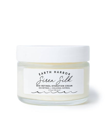 SIREN SILK is a bio-retinol hydration cream that softens fine lines, restores elasticity, and deeply hydrates with sea botanicals. Vegan, clean, &amp; ocean-powered.