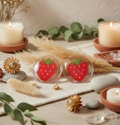 Spa gel pad collection with five reusable pads—including one lip pad, two round eye pads, and two under-eye patches