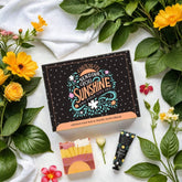 Send joy with our Sunshine Gift Set—citrus soap and nourishing hand cream in cheerful packaging. Perfect for gifting, travel, and daily self-care.