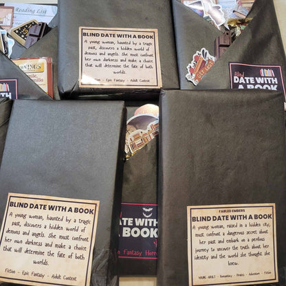 Discover a Blind Date With a Book—new mystery books wrapped with curated trinkets and surprises. Unique genres, handcrafted bundles, and perfect gift-ready magic.