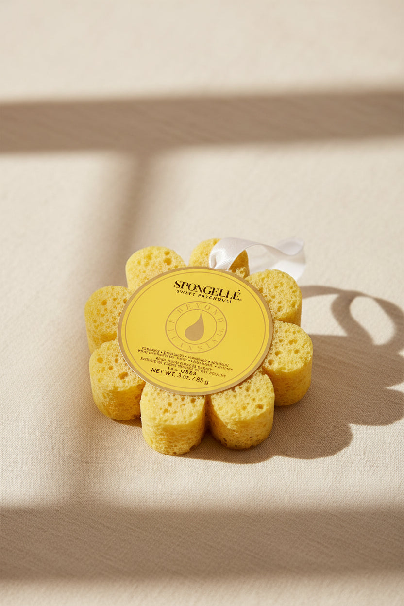Spongellé Body Wash Infused Buffer cleanses, exfoliates, and softens skin in one luxurious sponge. A spa-inspired self-care essential.