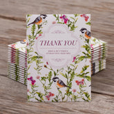 Bird & butterfly wildflower seed packets with A1 envelopes. Pollinator-friendly mix attracts bees, birds, and butterflies — a perfect giftable garden favor.
