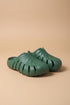Unsent Studios Monstera Mule in Size 7. Designer botanical footwear featuring cloud-soft comfort, sculptural style, and Monstera-inspired design.