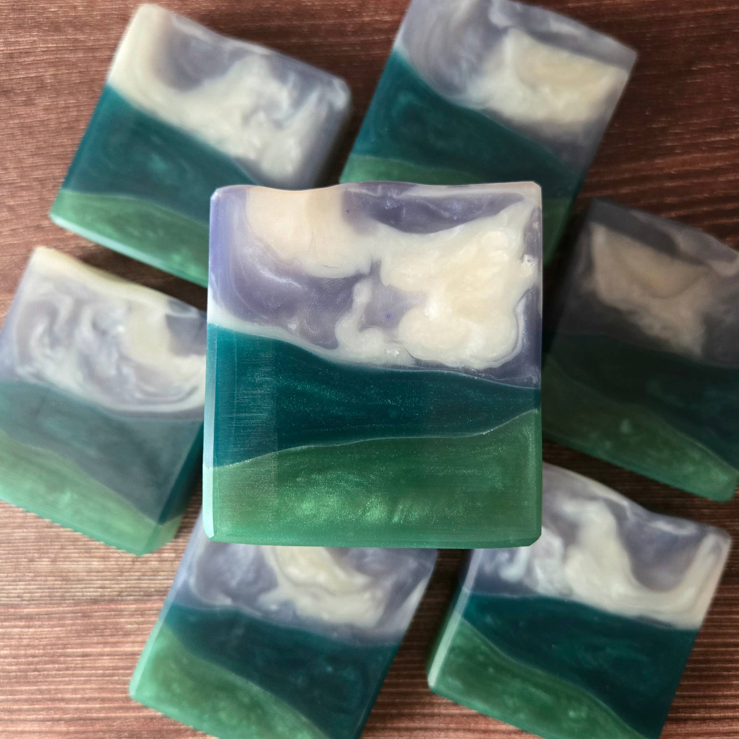 Valley Storm Soap—juniper, cranberry, pine &amp;amp; cedarwood. A fresh, wintry handcrafted bar with extra glycerin for hydrating, detergent-free cleansing.