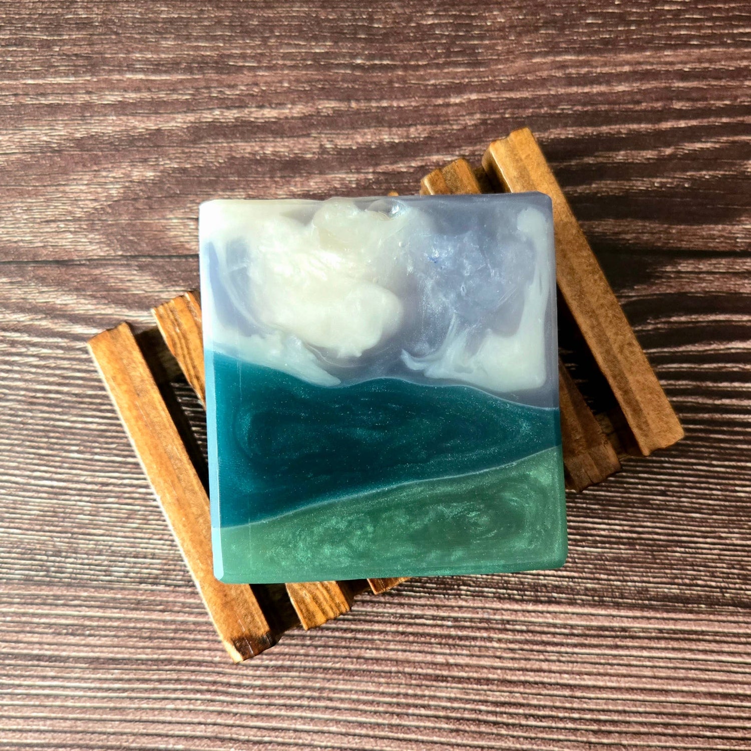 Valley Storm Soap—juniper, cranberry, pine &amp;amp; cedarwood. A fresh, wintry handcrafted bar with extra glycerin for hydrating, detergent-free cleansing.