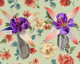 Whimsical bud vases crafted from vintage silverware with magnetic backs—perfect for single blooms and small clippings. Each one is a one-of-a-kind treasure.